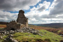 06-9072 The Ruined Chimney of the Surrender Lead Smelt Mill, Swaledale, Yorkshire.